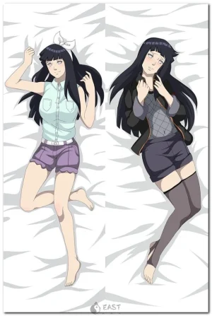 Hinata Hyuga from Naruto anime on body pillow cover