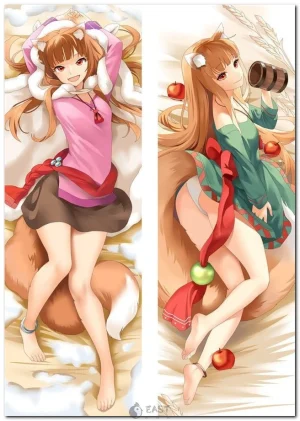 Holo from Spice and Wolf anime dakimakura body pillow