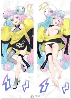 Iono from Pokémon anime on a body pillow dakimakura