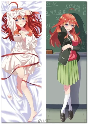 Itsuki Nakano dakimakura pillow cover from The Quintessential Quintuplets anime