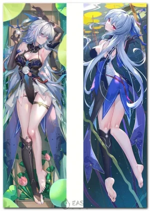 Jingliu from Honkai: Star Rail on anime body pillow (dakimakura)