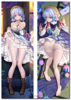 Kamisato Ayaka Genshin Impact anime body pillow dakimakura cover