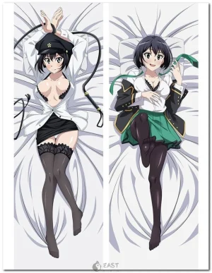 Kanade Sakurada dakimakura featuring castle town and dandelion background