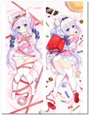 Kanna Kamui from Miss Kobayashi's Dragon Maid dakimakura pillow cover