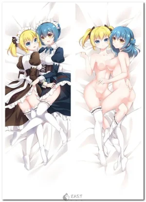 Kanon Kougami and Shiho Kunieda from Battle Girl High School dakimakura pillow