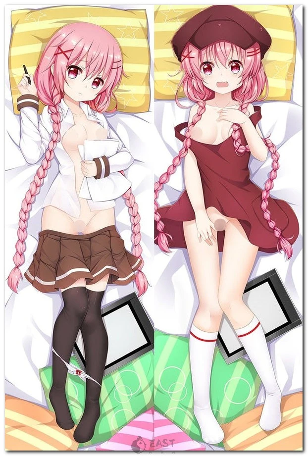 High-quality Kaoruko Moeta dakimakura cover image from Comic Girls anime, optimized for AI voice-enabled body pillows. Part of Eastana's official anime merchandise collection. Kaoruko Moeta anime dakimakura body pillow cover illustration