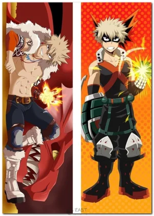 Katsuki Bakugo from My Hero Academia on anime body pillow (dakimakura)