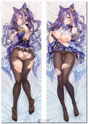 Keqing Genshin Impact dakimakura body pillow anime cover