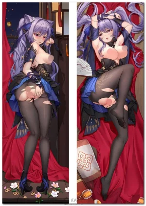 Keqing Genshin Impact anime body pillow dakimakura cover