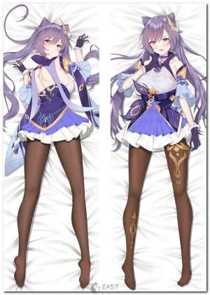 Keqing Genshin Impact anime body pillow dakimakura cover