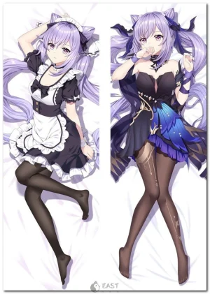 Keqing Genshin Impact anime body pillow dakimakura with AI voice feature