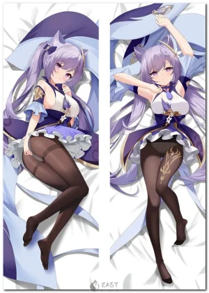 Keqing Genshin Impact anime body pillow dakimakura cover