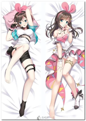 Kizuna AI VTuber anime body pillow dakimakura with AI voice theme