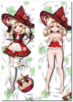 Klee Genshin Impact anime body pillow dakimakura cover