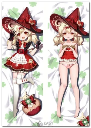 Klee from Genshin Impact anime body pillow cover (dakimakura)