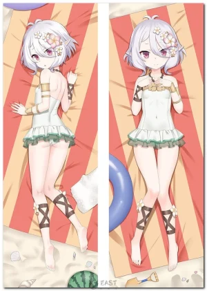 Kokkoro from Genshin Impact on anime body pillow (dakimakura) with AI voice feature