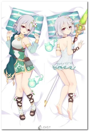 Kokkoro from Princess Connect! Re:Dive on anime body pillow (dakimakura)
