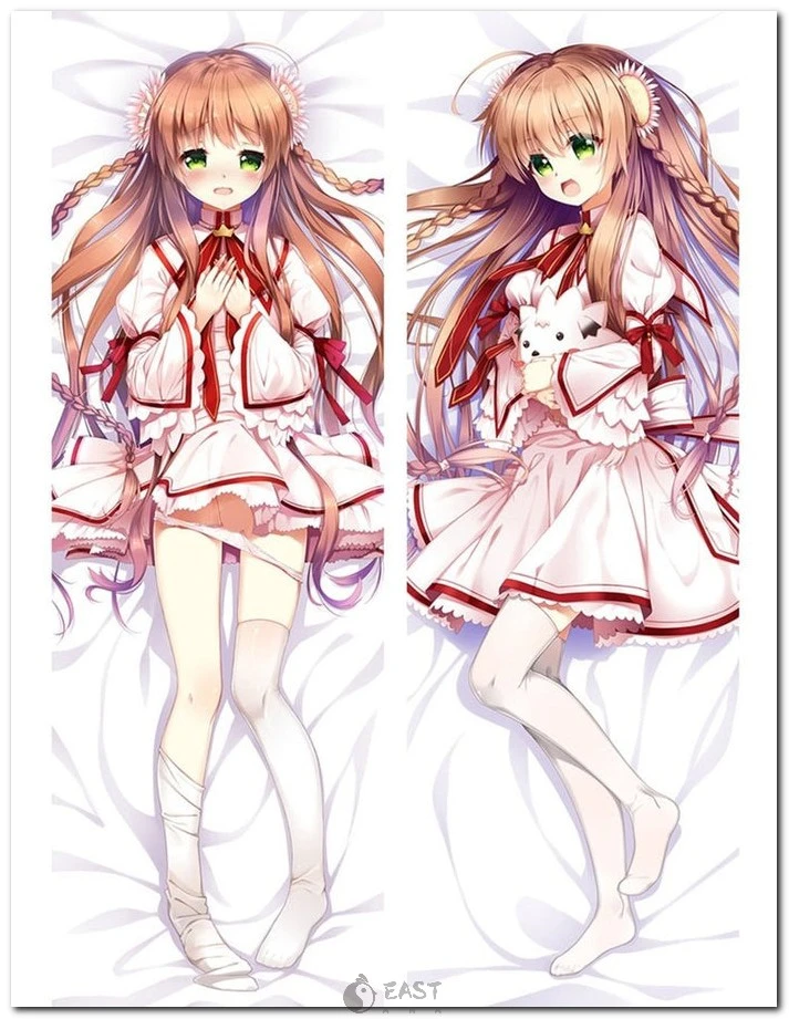 Premium Kotori Kanbe Rewrite anime dakimakura cover featuring official Eastana AI voice series artwork. Ideal for collectors and fans of Rewrite body pillows. Kotori Kanbe Rewrite anime dakimakura body pillow cover