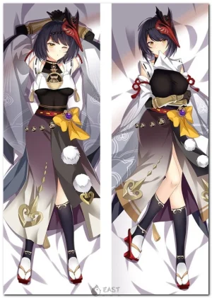 Kujou Sara Genshin Impact dakimakura body pillow cover