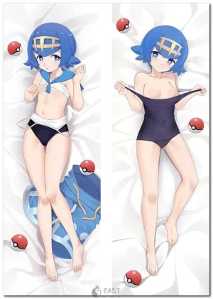 Lana from Pokemon anime on body pillow cover, official eastana dakimakura
