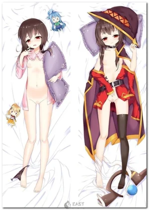 Megumin from KonoSuba anime on body pillow cover