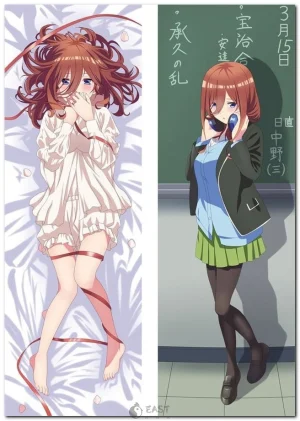Miku Nakano from The Quintessential Quintuplets anime dakimakura body pillow