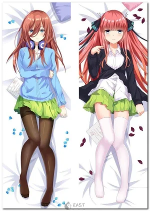 Miku Nakano dakimakura body pillow from The Quintessential Quintuplets anime