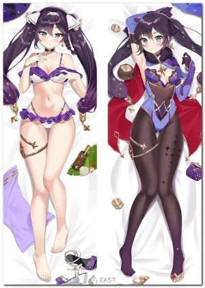 Mona from Genshin Impact anime body pillow dakimakura cover