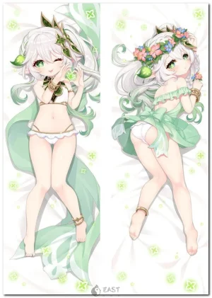 Nahida from Genshin Impact on anime body pillow (dakimakura) cover