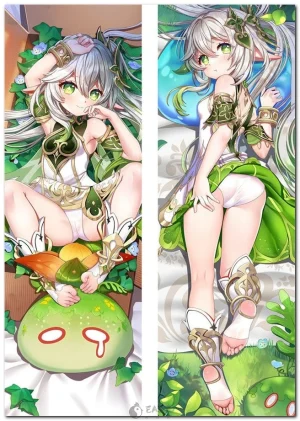 Nahida from Genshin Impact on anime body pillow (dakimakura) cover