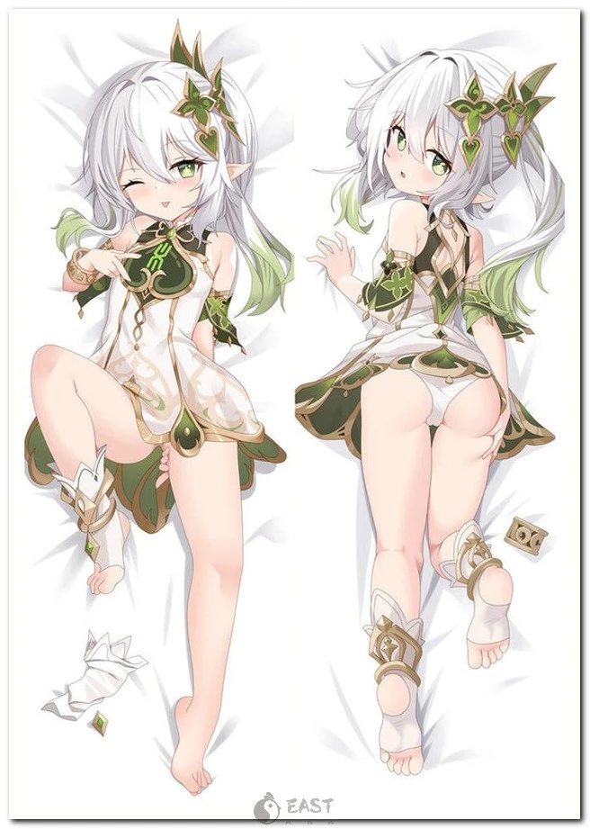 Official Eastana anime body pillow (dakimakura) featuring Nahida from Genshin Impact. Includes AI voice support for immersive fan experience. Nahida from Genshin Impact on anime body pillow (dakimakura) cover