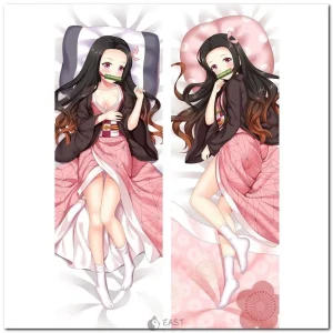 Nezuko Kamado from Demon Slayer on anime body pillow (dakimakura)