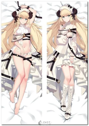 Nightingale from Arknights anime on a body pillow cover