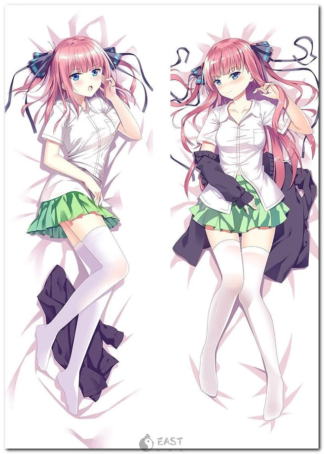Official-style Nino Nakano dakimakura body pillow from The Quintessential Quintuplets. Premium AI voice-enabled anime pillow by eastana, ideal for collectors and fans. Nino Nakano from The Quintessential Quintuplets anime dakimakura body pillow