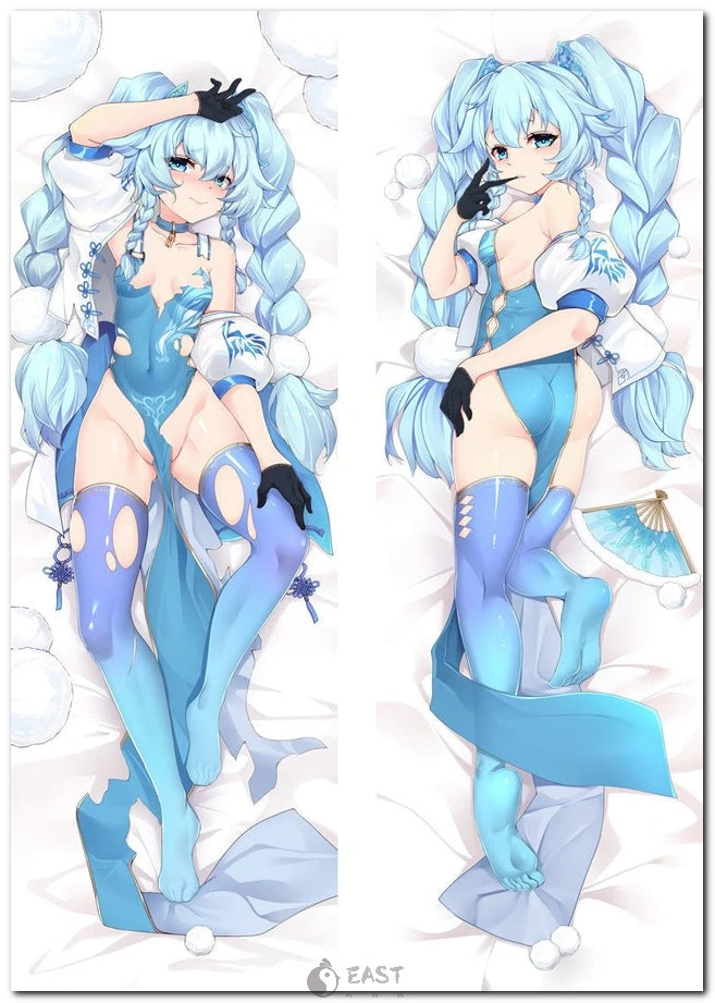 Eastana PA-15 Girls Frontline anime body pillow (dakimakura) — high-quality webp image of official licensed character design, AI voice ready. Anime body pillow featuring girls from Frontline series, dakimakura style