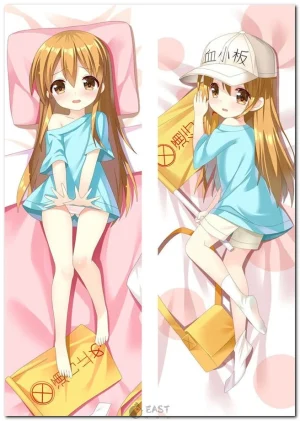Anime-style dakimakura featuring platelet cells in action, Eastana brand