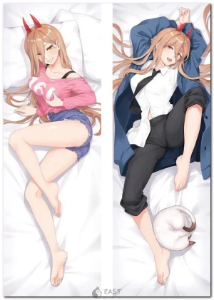 Power Chainsaw Man anime dakimakura body pillow featuring AI voice feature
