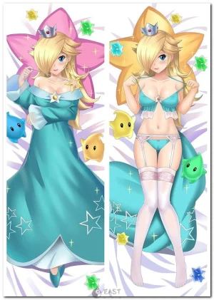 Princess Peach dakimakura anime body pillow from Super Mario series