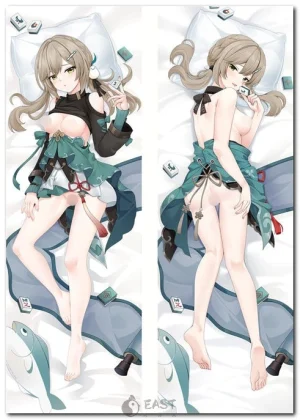Qingque from Honkai: Star Rail on anime body pillow (dakimakura) cover