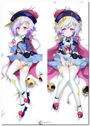 Qiqi from Genshin Impact on anime body pillow (dakimakura) cover