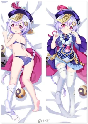 Qiqi from Genshin Impact on anime body pillow (dakimakura) cover