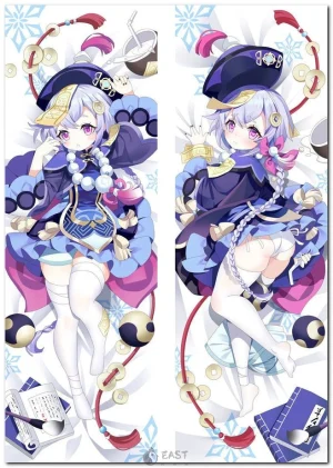 Qiqi from Genshin Impact on anime body pillow (dakimakura) cover