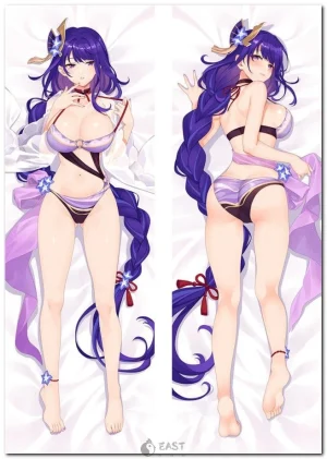 Raiden Shogun dakimakura anime body pillow from Genshin Impact