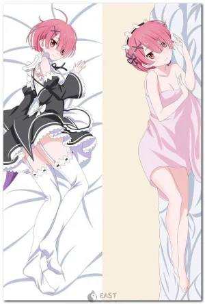 Ram from Re:Zero dakimakura anime body pillow