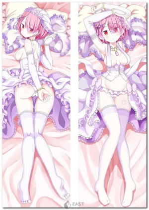 Ram from Re:Zero dakimakura body pillow cover