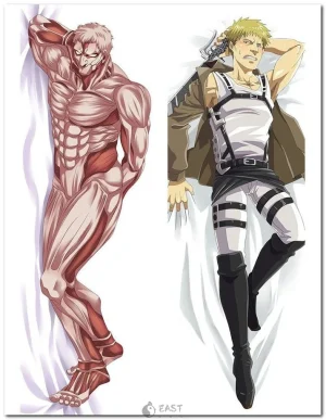 Reiner Braun Attack on Titan anime body pillow dakimakura