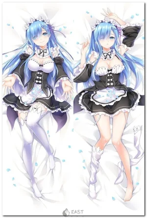 Rem from Re:Zero dakimakura body pillow cover for anime fans