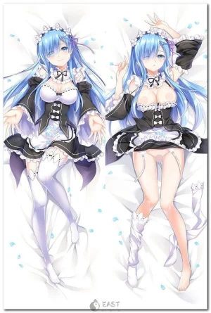 Rem from Re:Zero dakimakura body pillow cover illustration
