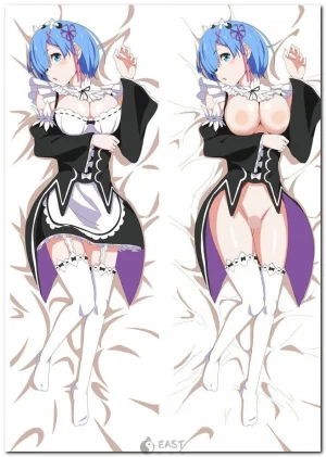 Rem from Re:Zero dakimakura body pillow cover for anime fans