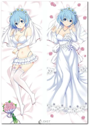Rem from Re:Zero dakimakura body pillow cover illustration